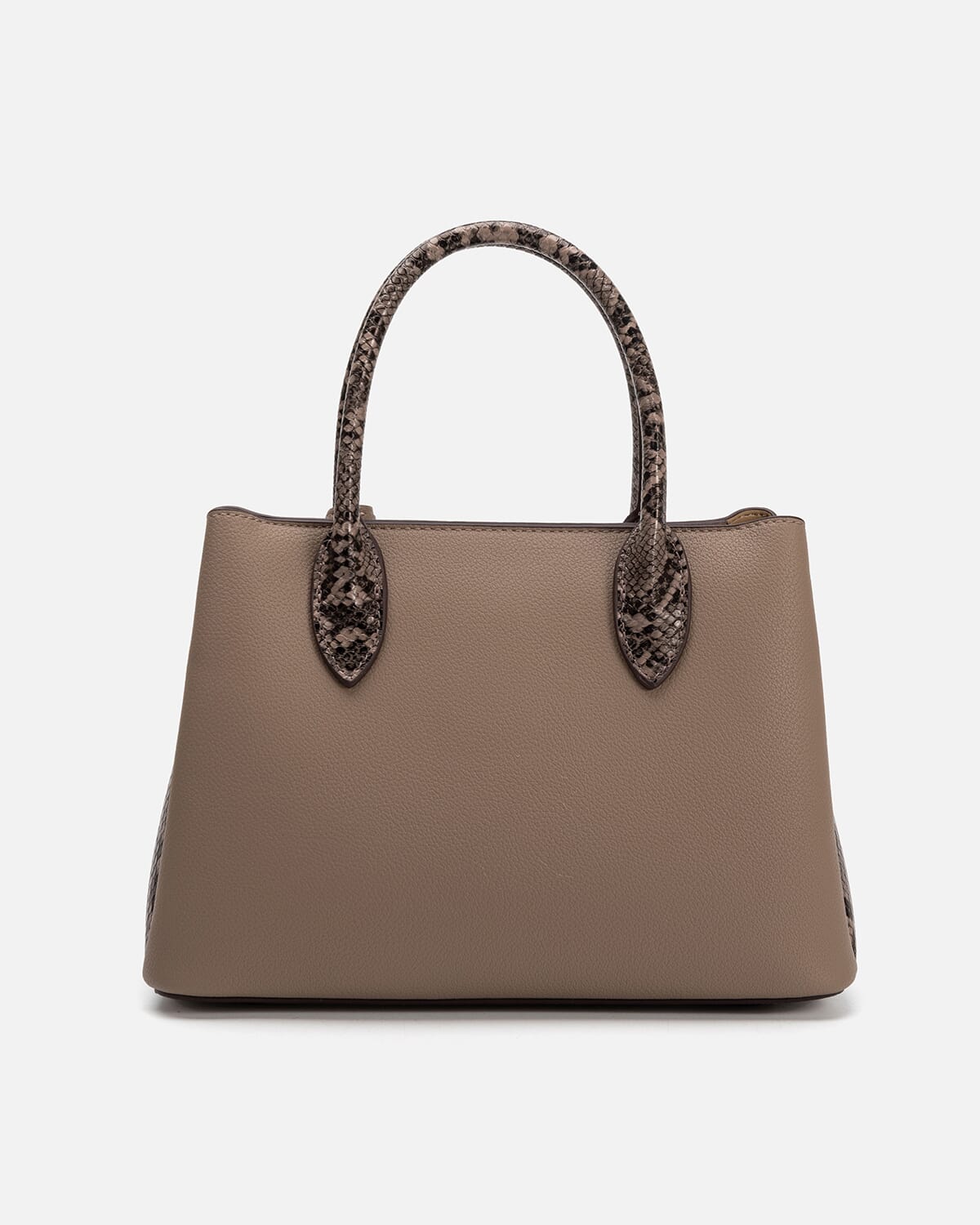 شنطة نسائية من الجلد بلون بني